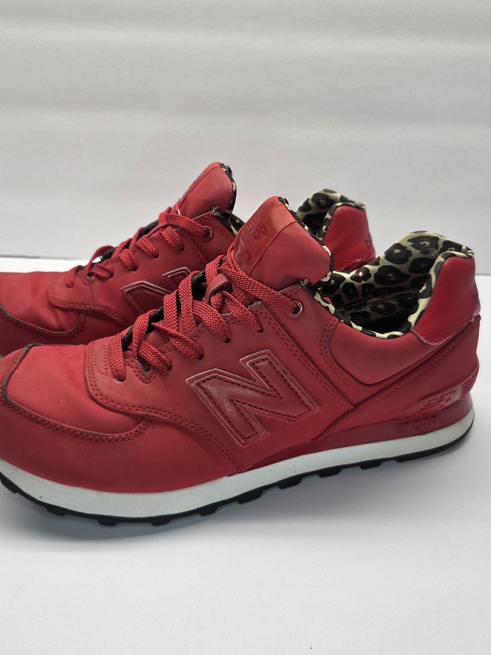 New Balance Women’s  Red Cheetah 574  size 9